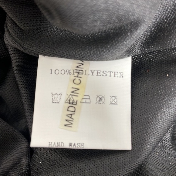 Grifflin Paris Blouson Dress NWT Metallic Sleeveless Keyhole Grey Size Small S - Picture 12 of 16